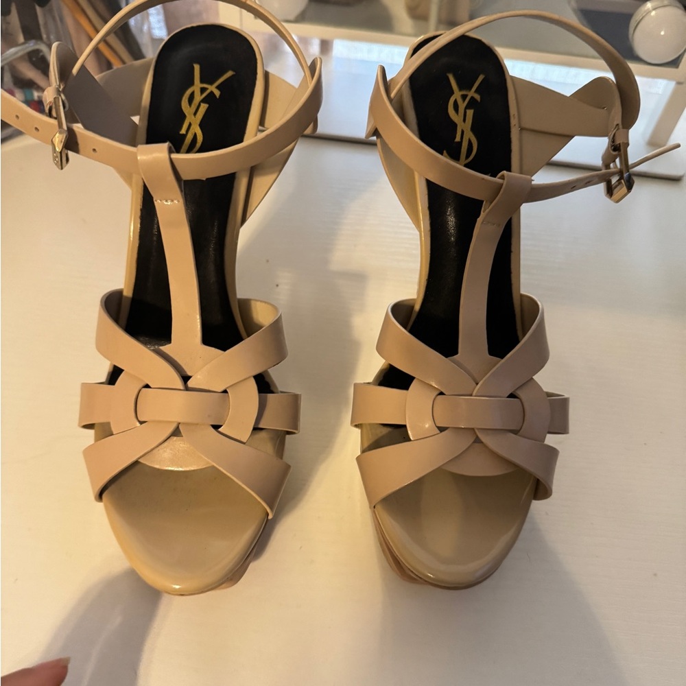 Ysl platform tribute heel